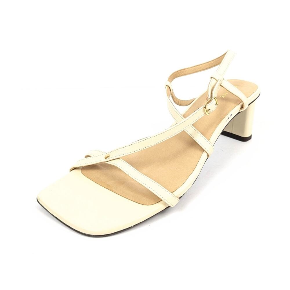 NWOT Frame Cream Le Braxton Strappy Sandal Heels Size 8.5